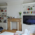 Fitted alcove cupboards and shelves