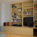 TV media unit with cupboards and shelves
