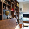 Bespoke home office in walnut veneer 1