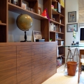 Bespoke home office in walnut veneer 2