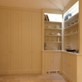 Bespoke storage cupboard with corner dresser