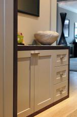 Bespoke hallway cupboard and chest of drawers - part view 2